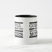 "Gott erschuf Mütter..." jüdisches Sprichwort Tasse (Zentrum)
