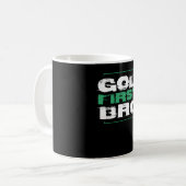 Gott erster Bart| Glaube Christliches Geschenk Kaffeetasse (Vorderseite Links)