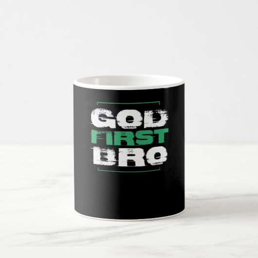Gott erster Bart| Glaube Christliches Geschenk Kaffeetasse (Mittel)