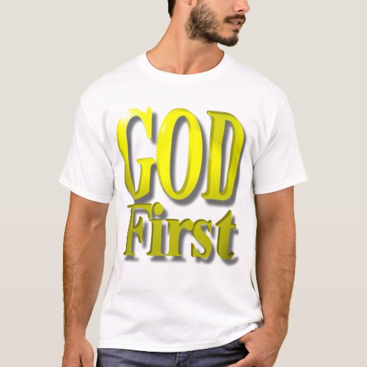 GOTT-ERSTES GOLD 3 T-Shirt (Vorderseite)