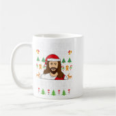 Gott, es ist dein Geburtstag Ugly Weihnachtskraut Kaffeetasse (Links)