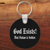 Gott existiert Schlüsselkette Schlüsselanhänger (Vorderseite)