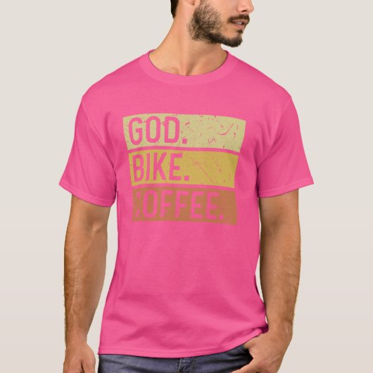 Gott. Fahrrad. Coffee. T-Shirt (Vorderseite)