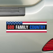 Gott, Familie, Land Autoaufkleber (Auf Auto)