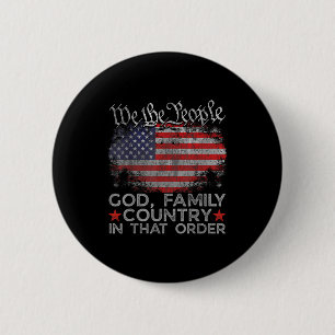 Gott Familie Land In Dieser Reihenfolge Christlich Button