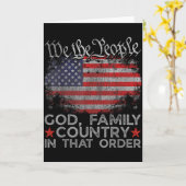 Gott Familie Land In dieser Reihenfolge Christlich Karte (Gelbe Blume)