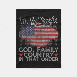 Gott Familie Land In Ebendieser Reihenfolge Christ Fleecedecke