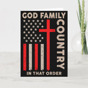 Gott Familie Land In Ebendieser Reihenfolge Christ Karte