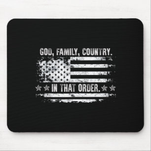 Gott Familie Land Patriotisch Glaube Stolz Usa Für Mousepad