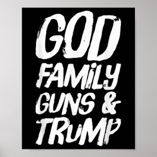 Gott, Familie und Lager; Trump gewinnt Präsident E Poster