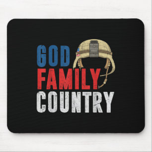 Gott Familienland Soldier USA stolz amerikanisches Mousepad