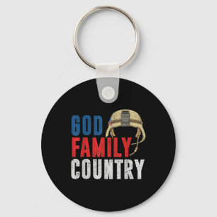 Gott Familienland Soldier USA stolz amerikanisches Schlüsselanhänger