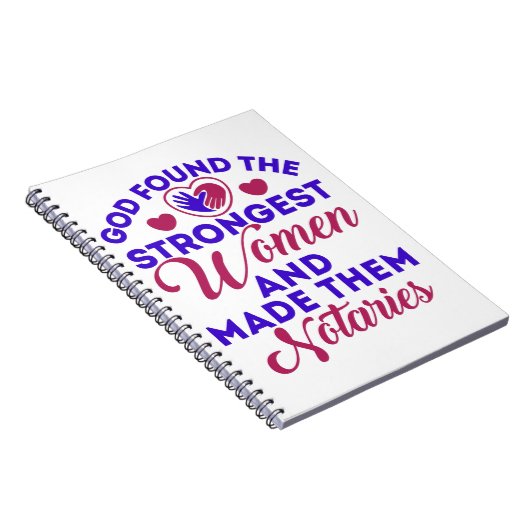 Gott fand die stärkste weibliche Notare Notizblock (Rechte Seite)