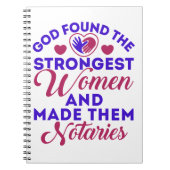 Gott fand die stärkste weibliche Notare Notizblock (Vorderseite)