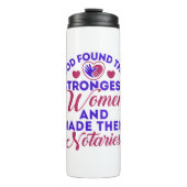 Gott fand die stärkste weibliche Notare Thermosbecher (Vorderseite)