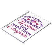 Gott fand die stärksten Frauen, die sie zum Beruf  Notizblock (Linke Seite)