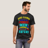 Gott fand die stärksten Männer aus Autismus Pawpaw T-Shirt (Vorne ganz)
