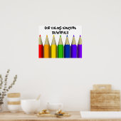 GOTT FARBEN JEDER SCHÖN!.... Religiöse Poste Poster (Küche)