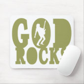 Gott-Felsen - christlicher Felsen-Gang! Mousepad (Mit Mouse)