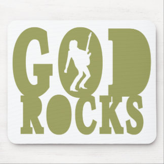Gott-Felsen - christlicher Felsen-Gang! Mousepad