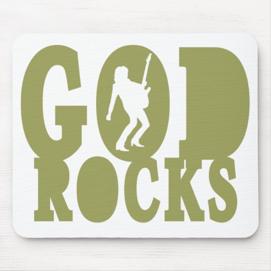 Gott-Felsen - christlicher Felsen-Gang! Mousepad (Vorne)