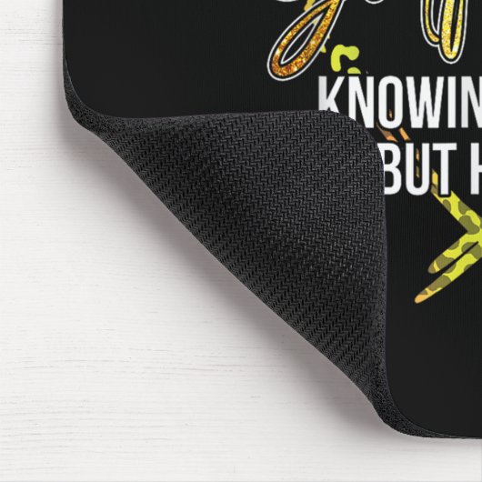 Gott.fidence weiß, dass ich nicht kann, aber er ka mousepad (Ecke)