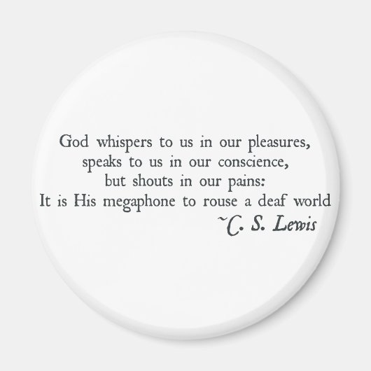 Gott flüstert uns in unseren Genuss Magnet (Vorne)