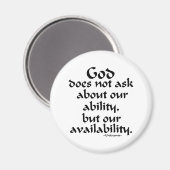 Gott frage nicht... magnet (Vorderseite/Rückseite)