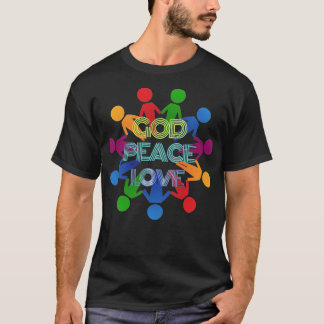 GOTT FRIEDEN LIEBE T-Shirt