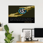 Gott gab den Gehörlosen (36"x24") Poster (Heimbüro)