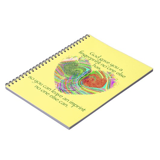 Gott gab dir ein Fingerabdruck-Notebook Notizblock (Linke Seite)