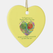 Gott gab dir einen Fingerabdruck Keramik Ornament (Rechts)