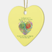 Gott gab dir einen Fingerabdruck Keramik Ornament (Links)