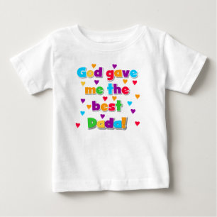 Gott gab mir das beste Dada Kleinkind Ruffle T-Shi Baby T-shirt