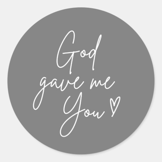Gott gab mir deinen Sticker (Vorderseite)
