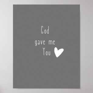 Gott gab mir Du Poster & Drucke