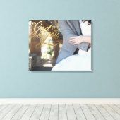 Gott gab mir in Imitaten Goldfolie Leinwanddruck (Insitu (Holzboden))