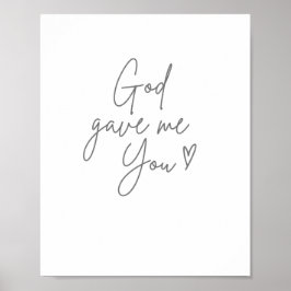 Gott gab mir Poster & Print