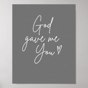 Gott gab mir Poster & Print