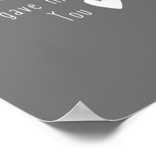 Gott gab mir Poster & Prints (Ecke)