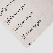 "Gott gab mir Sie" Decoupage' Seidenpapier (Ausschnitt)