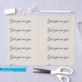 "Gott gab mir Sie" Decoupage' Seidenpapier (Handwerk)