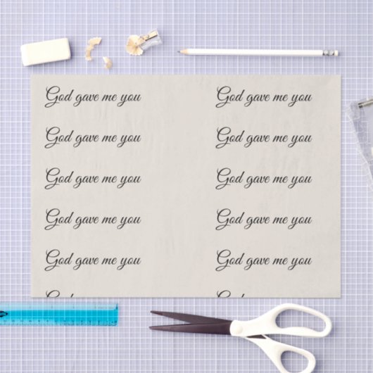 "Gott gab mir Sie" Decoupage' Seidenpapier (Handwerk)