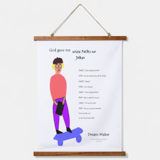 Gott gab mir weise Leute Wandteppich Mit Holzrahmen