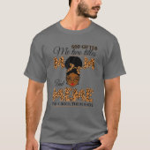 Gott gab mir zwei Titel Mama Meme Oma Melanin T-Shirt (Vorderseite)