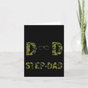 Gott gab mir zwei Titel Vater und Papa Vatertag Karte