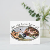 Gott gab Rock and Roll dir Postkarte (Stehend Vorderseite)