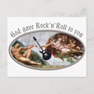 Gott gab Rock and Roll dir Postkarte
