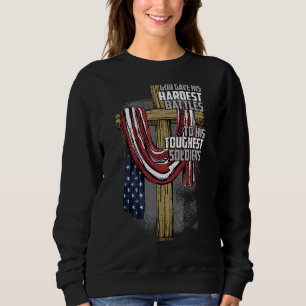 Gott gab seinen härtesten Kämpfen seinem strengen Sweatshirt