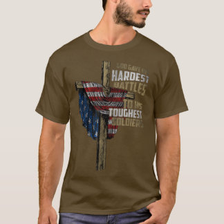 Gott gab seinen härtesten Kämpfen seinem strengen T-Shirt
